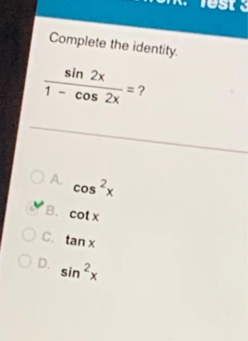 Решите уравнение sin 2x cos 2x 1