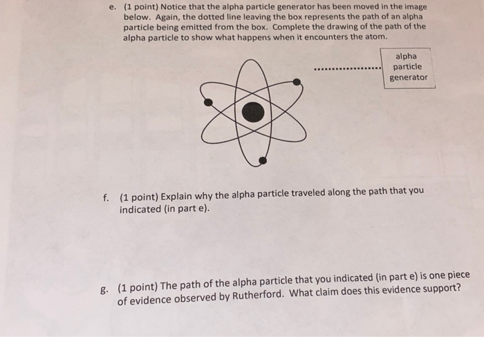 Solved e. (1 point) Notice that the alpha particle generator | Chegg.com