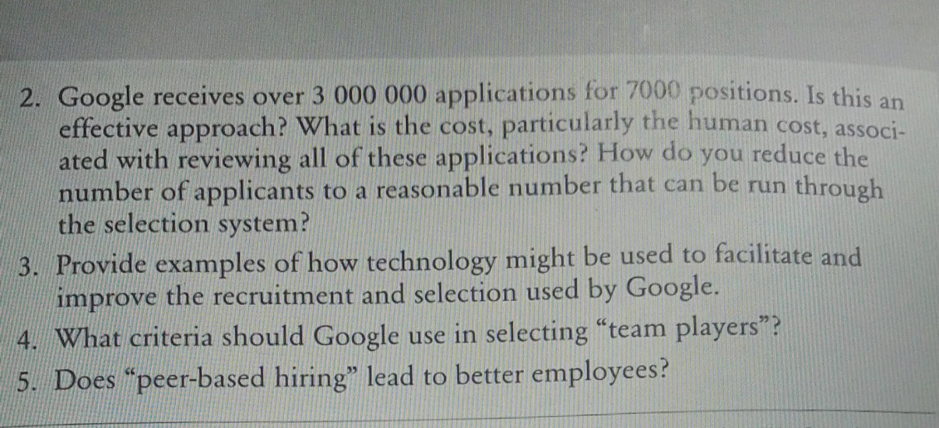 google recruitment case study