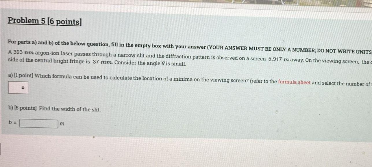 Solved Problem 3 (15 points) Select one correct answer from | Chegg.com