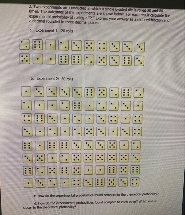 10.1 experimental and theoretical probability answer key