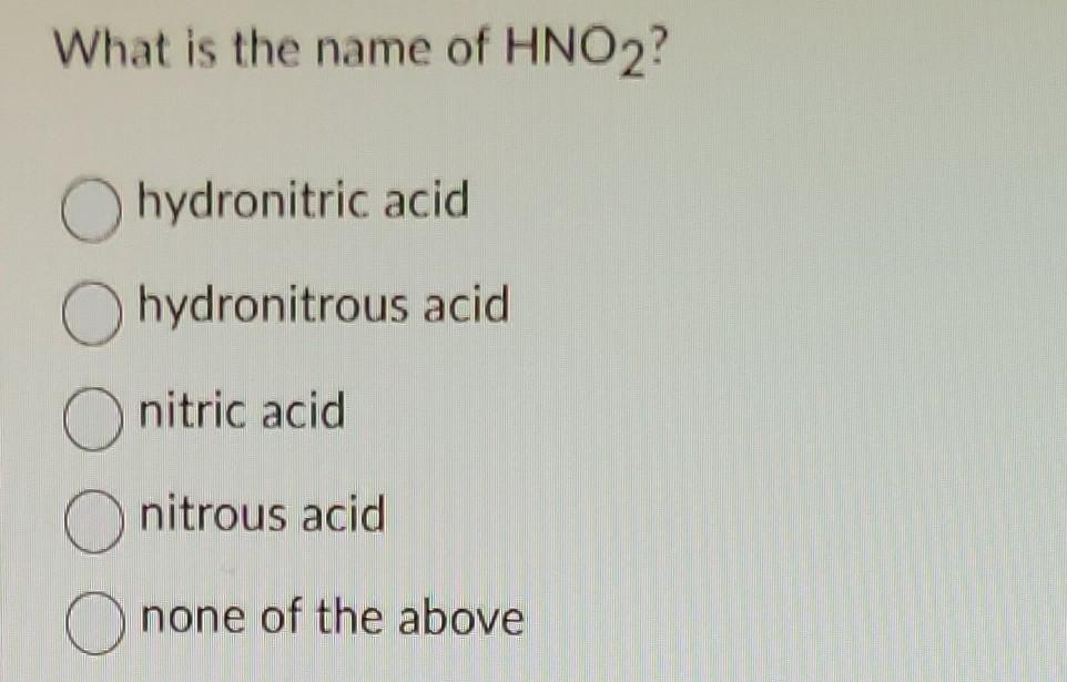 Solved Choose the pair of names and formulas that do NOT