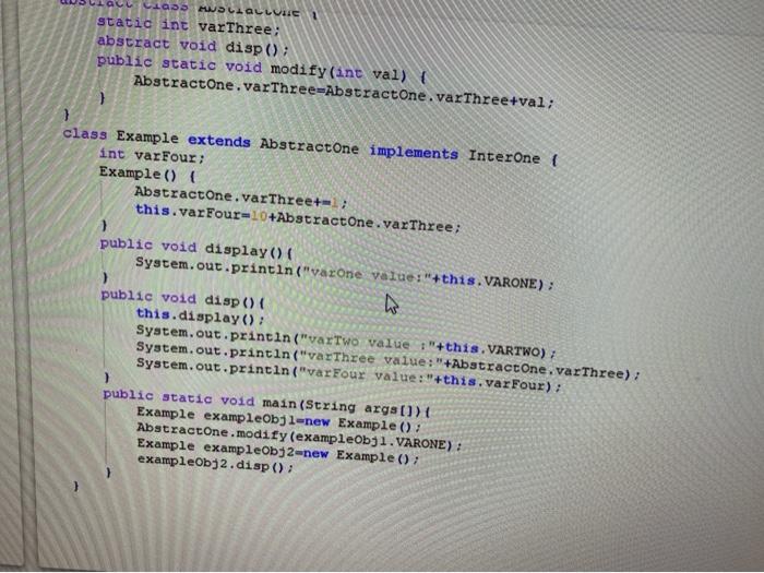Solved Question 7 What is the output of the code given | Chegg.com