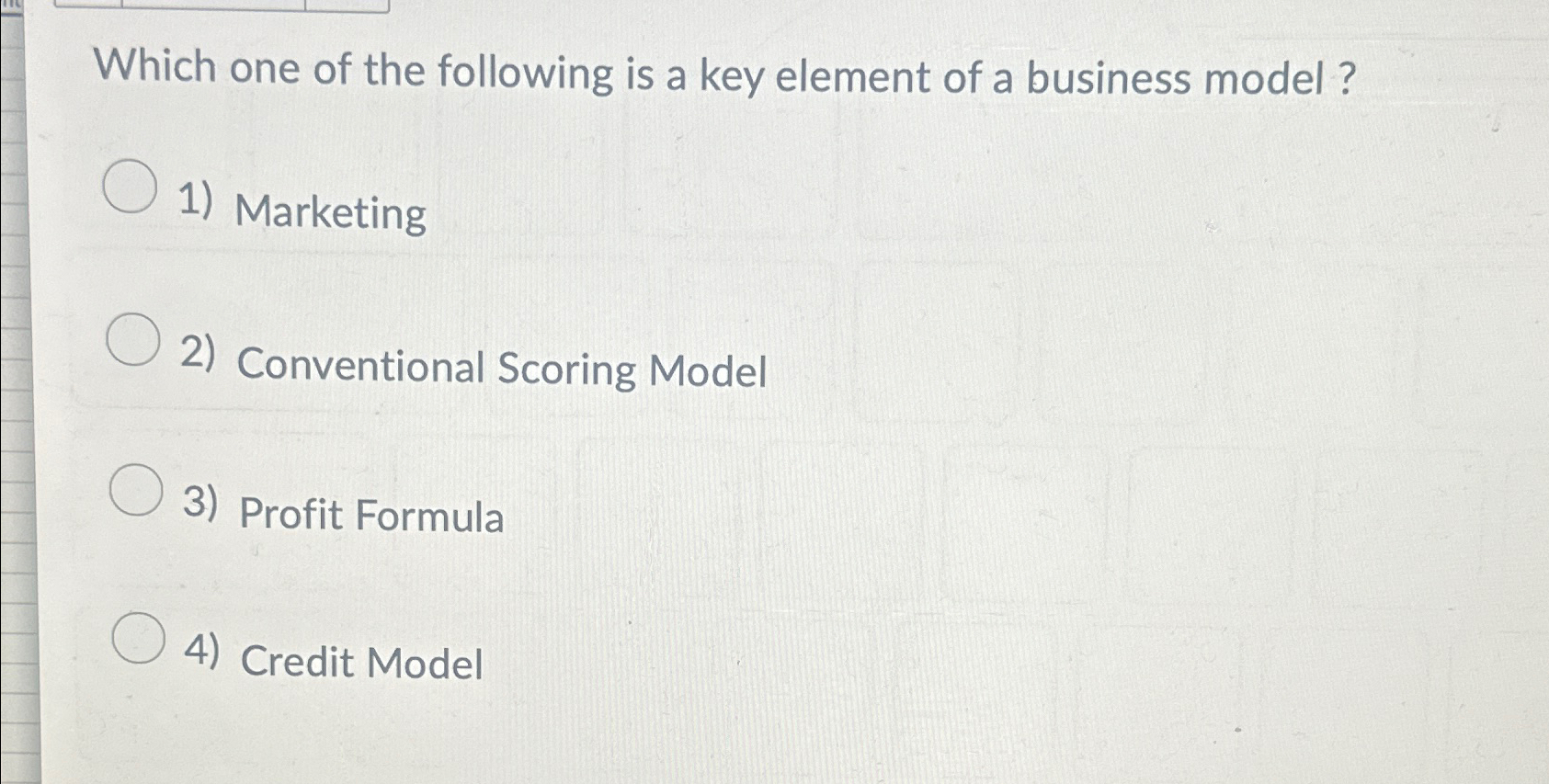 Solved Which one of the following is a key element of a | Chegg.com