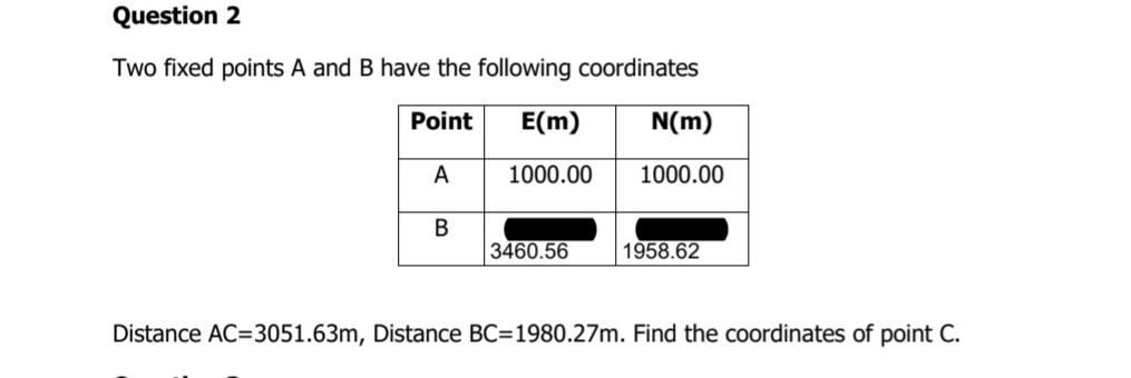 Solved Question 2 Two fixed points A and B have the | Chegg.com