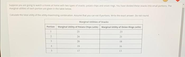 Solved Suppose you are going to watch a movie at home with | Chegg.com