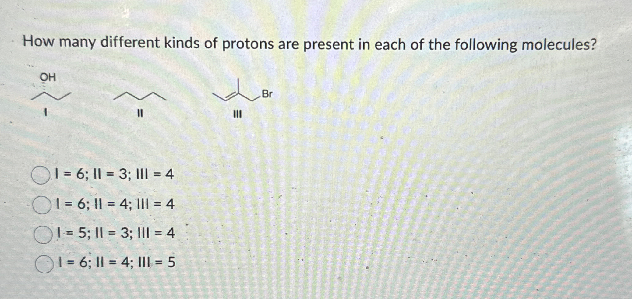 Solved How many different kinds of protons are present in | Chegg.com