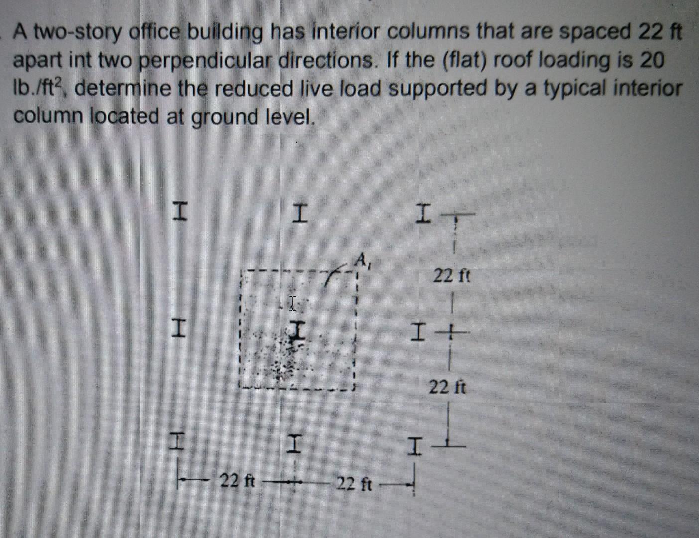 solved-a-two-story-office-building-has-interior-columns-that-chegg