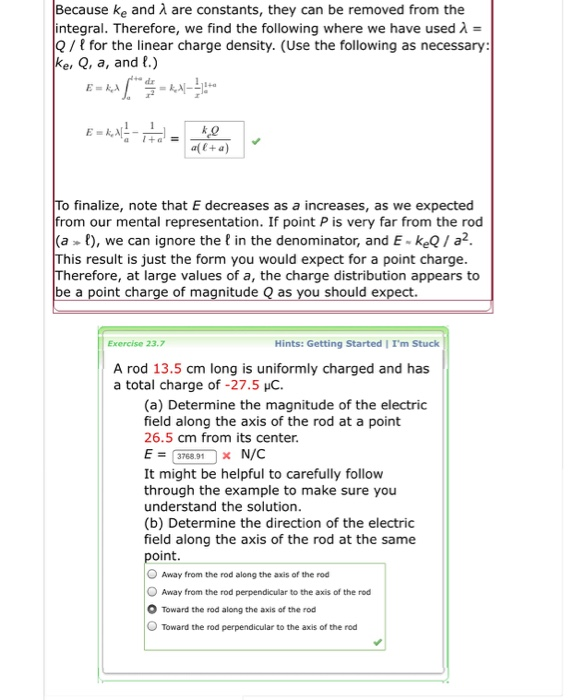 Because Ke And A Are Constants They Can Be Removed Chegg Com