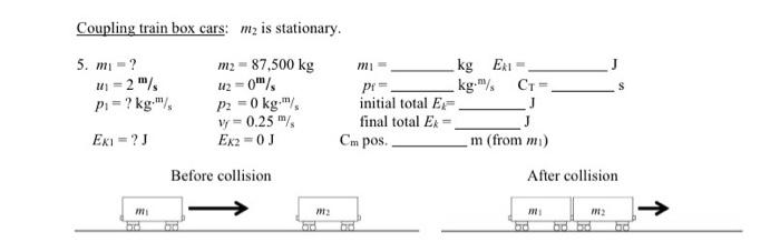 Solved PERFECTLY ELASTIC COLLISIONS (between two masses, m | Chegg.com