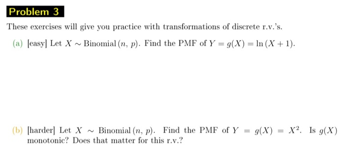 Solved Problem 3 These Exercises Will Give You Practice W Chegg Com