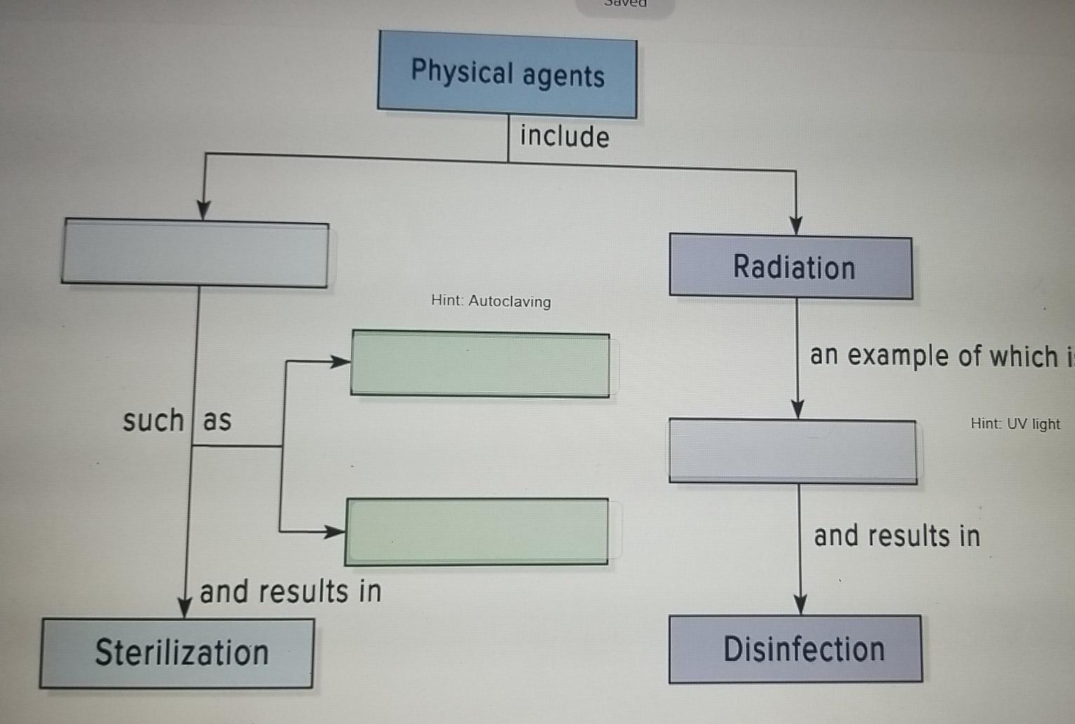 Solved Move the terms into the correct empty boxes to