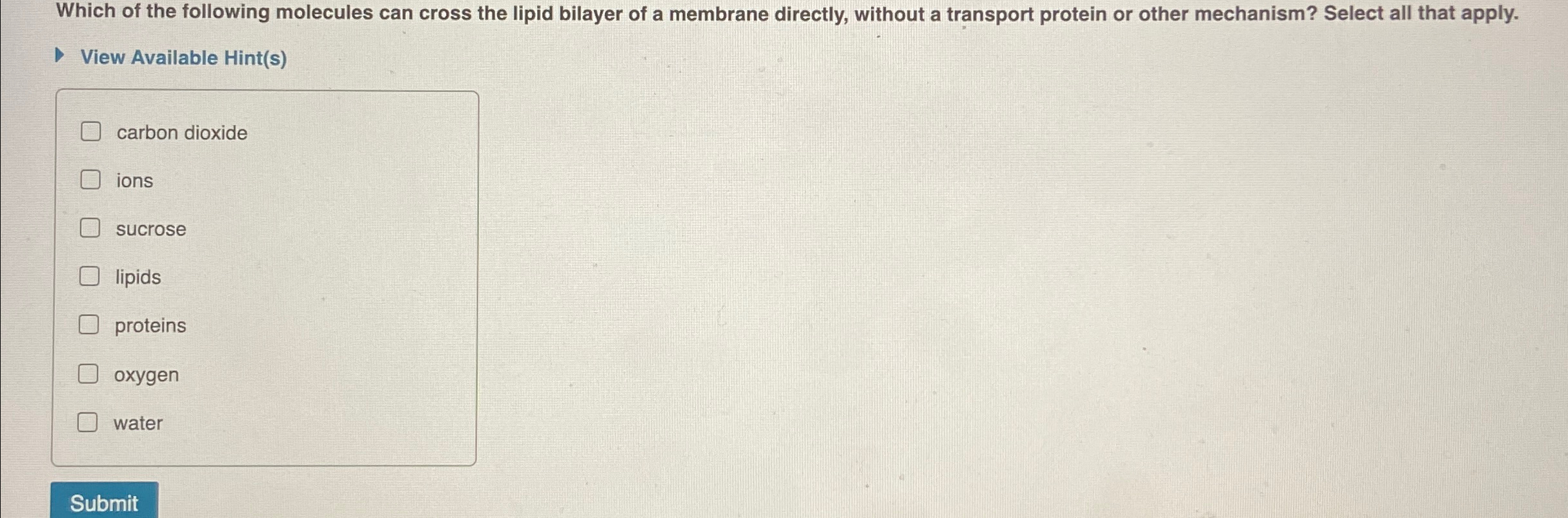 Solved 1 Which Of The Following Molecules Is A Lipid If The Chegg Com