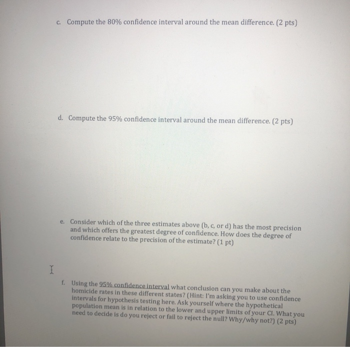 Solved Worksheet #10: Confidence intervals (Chs. 9-11:15 | Chegg.com