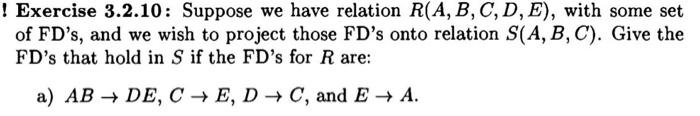 Solved Exercise 3.2.1: Consider A Relation With Schema | Chegg.com