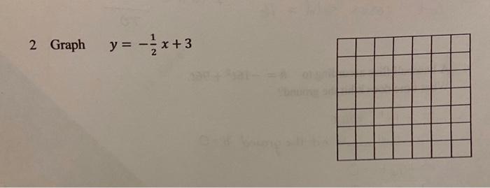 Solved 2 Graph y y=+3 - 2x + 3 | Chegg.com