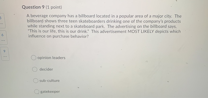 Solved Question 1 (1 point) Which of the following | Chegg.com