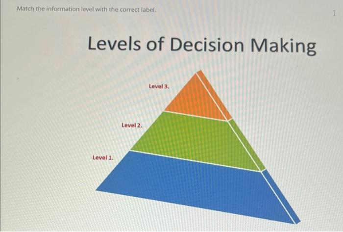 Solved Levels of Decision Making Managerial decision-making | Chegg.com