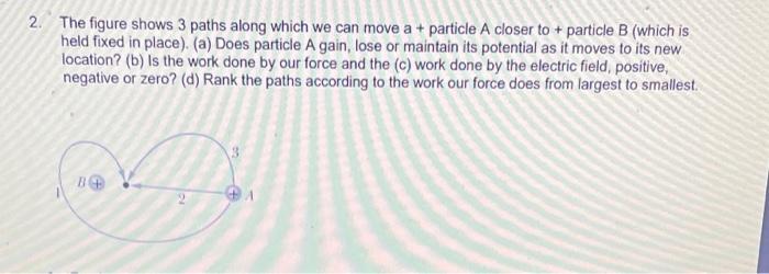 Solved The figure shows 3 paths along which we can move a + | Chegg.com