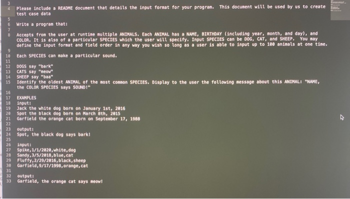 Solved 7 9 3 . Please include a README document that details | Chegg.com