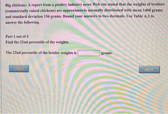 Solved Big Chickens: A Report From A Poultry Industry News | Chegg.com