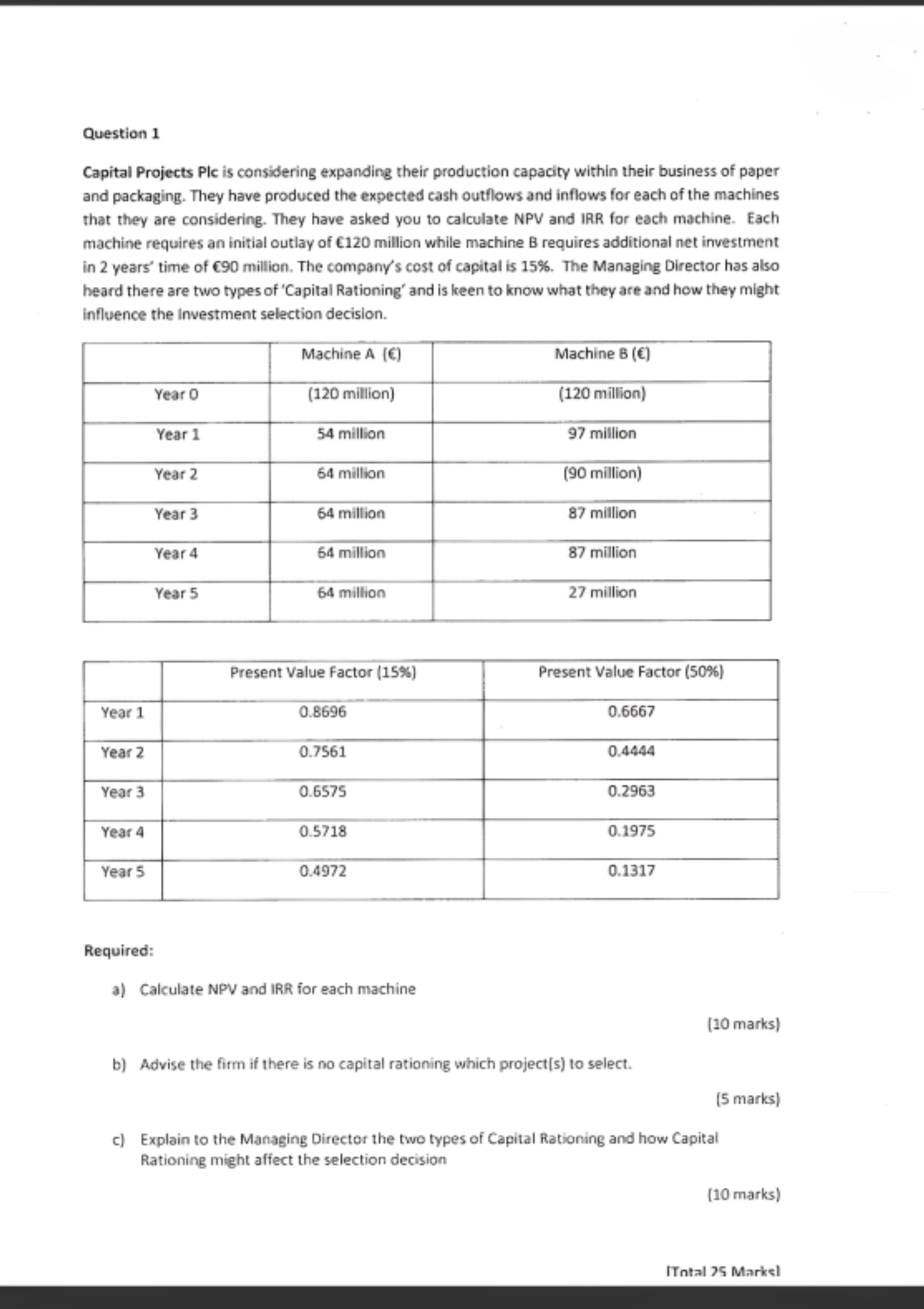 Solved Question 1Capital Projects PIc Is Considering Chegg Com   Screenshot2024 04 17at09.18.08 