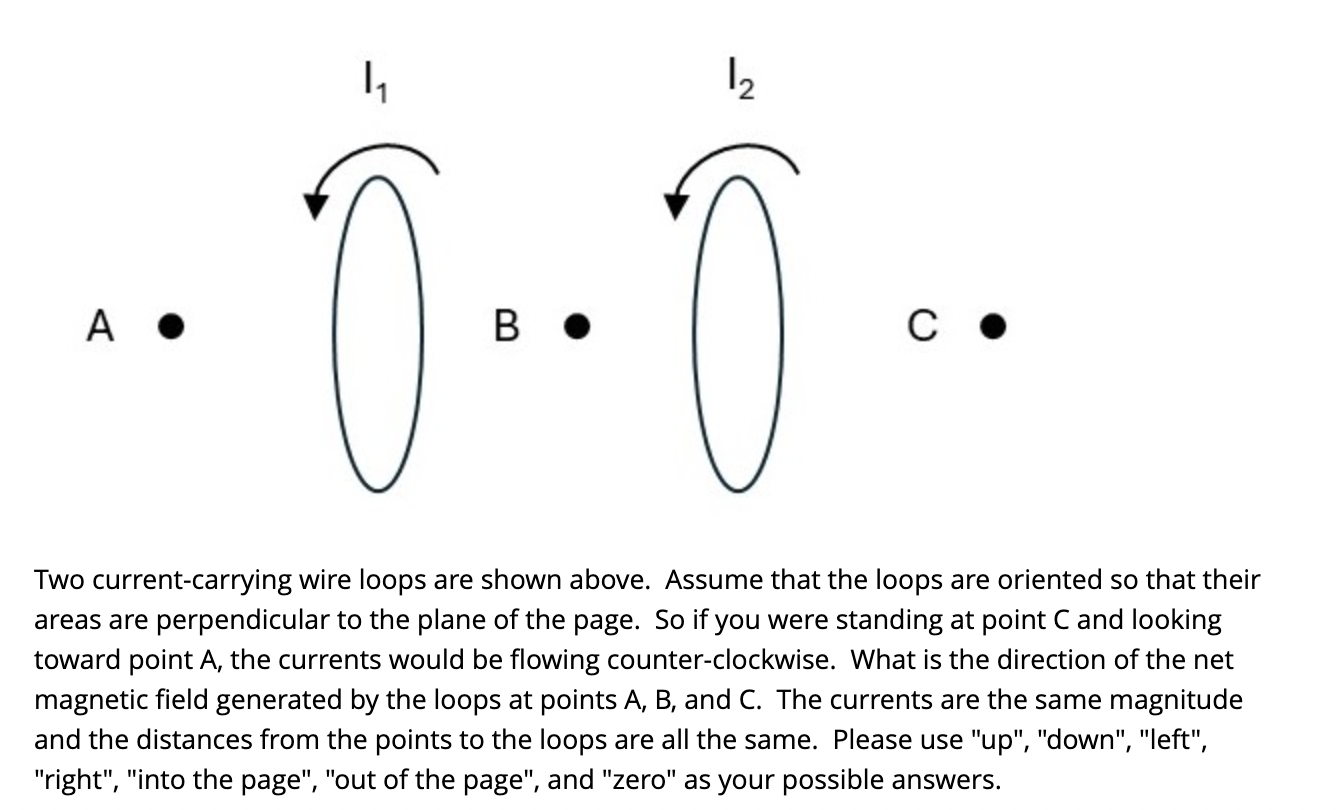 Solved Two current-carrying wire loops are shown above. | Chegg.com