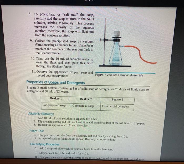 Lab 8 Preparation and Properties of Soap Team