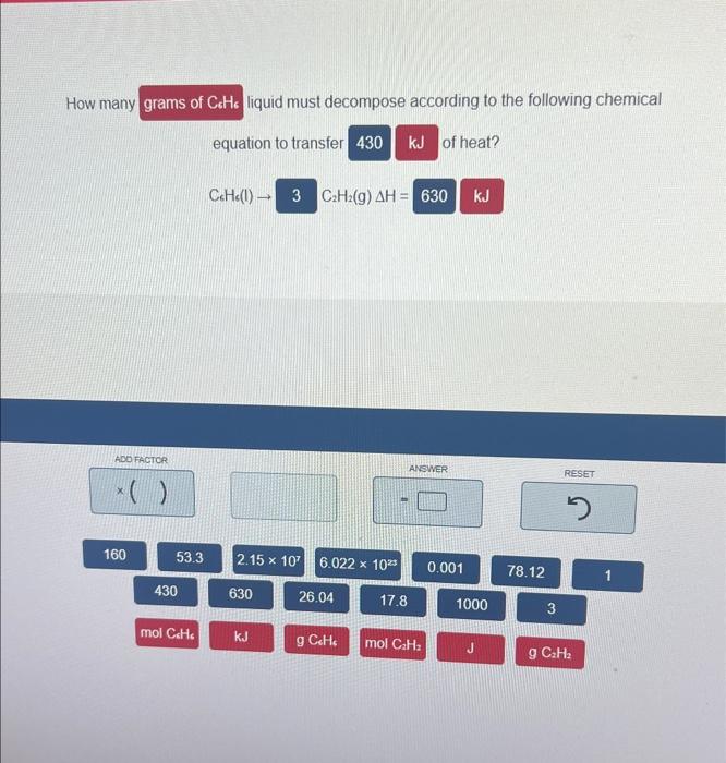 Solved How many liquid must decompose according to the | Chegg.com