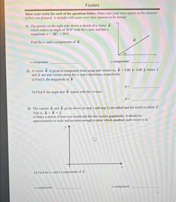 Solved Show your work for each of the questions below. Make | Chegg.com