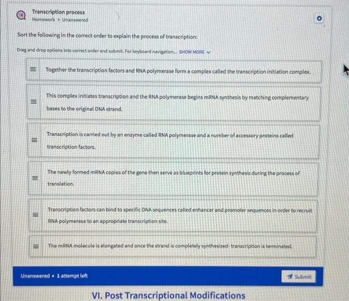 Solved Translation Steps Homework Answered Sort The | Chegg.com