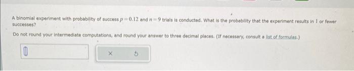 binomial experiment the probability