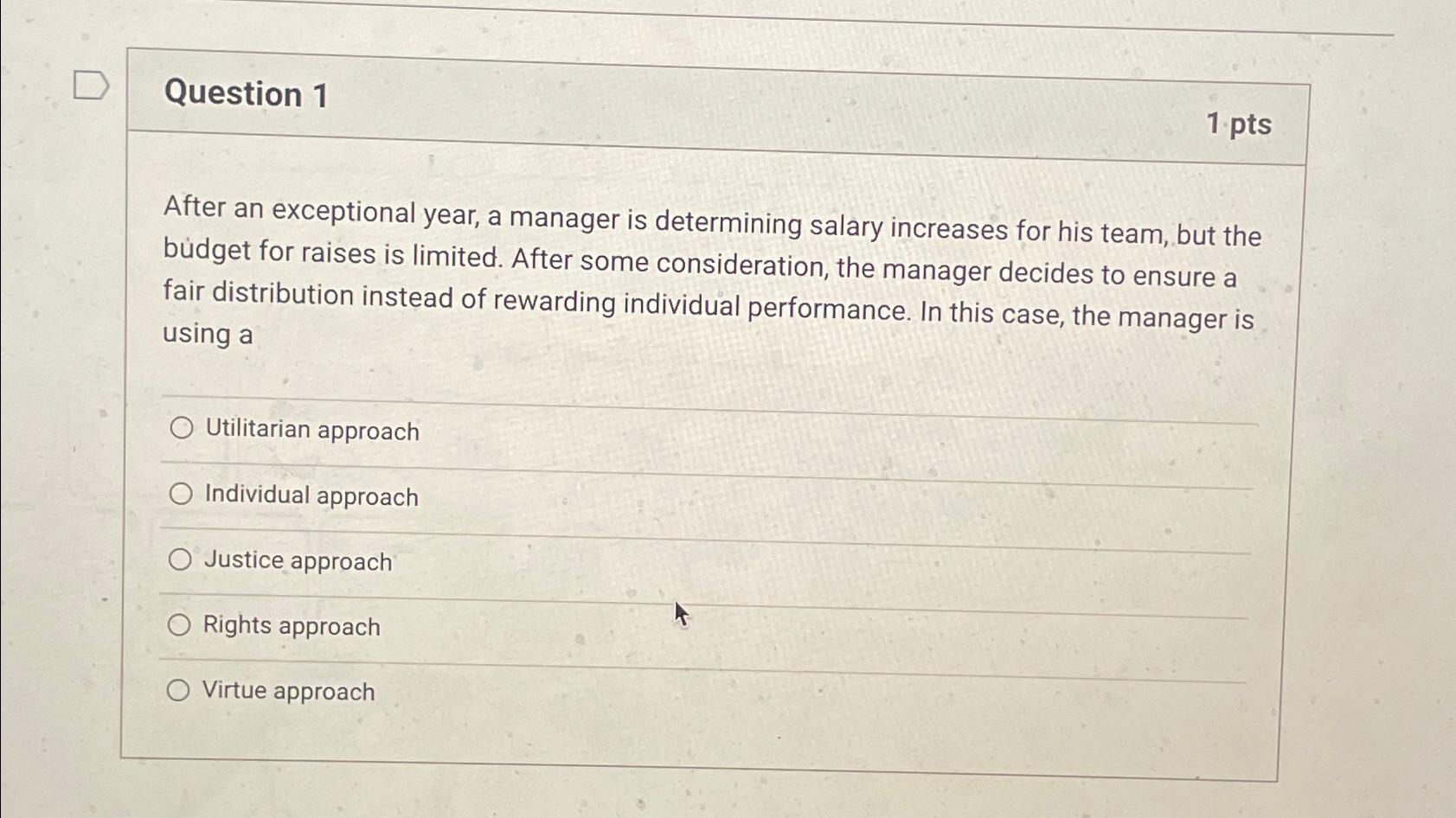 Solved Question 11 ﻿ptsAfter an exceptional year, a manager | Chegg.com