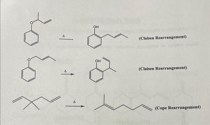 Solved (Claisen Rearrangement) (Claisen Rearrangement) (Cope | Chegg.com