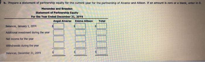 Solved Partnership Entries And Statement Of Partnership 3371