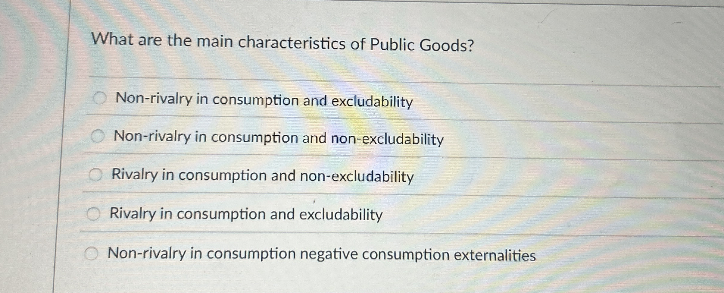 Solved What are the main characteristics of Public | Chegg.com
