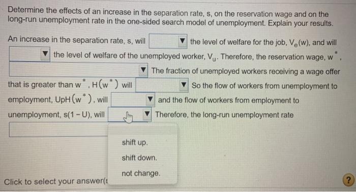 Solved Determine the effects of an increase in the | Chegg.com