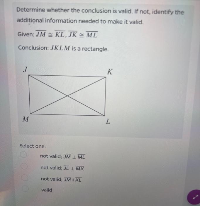 Solved Determine whether the conclusion is valid. If not, | Chegg.com