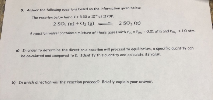 Solved 9. Answer the following questions based on the | Chegg.com