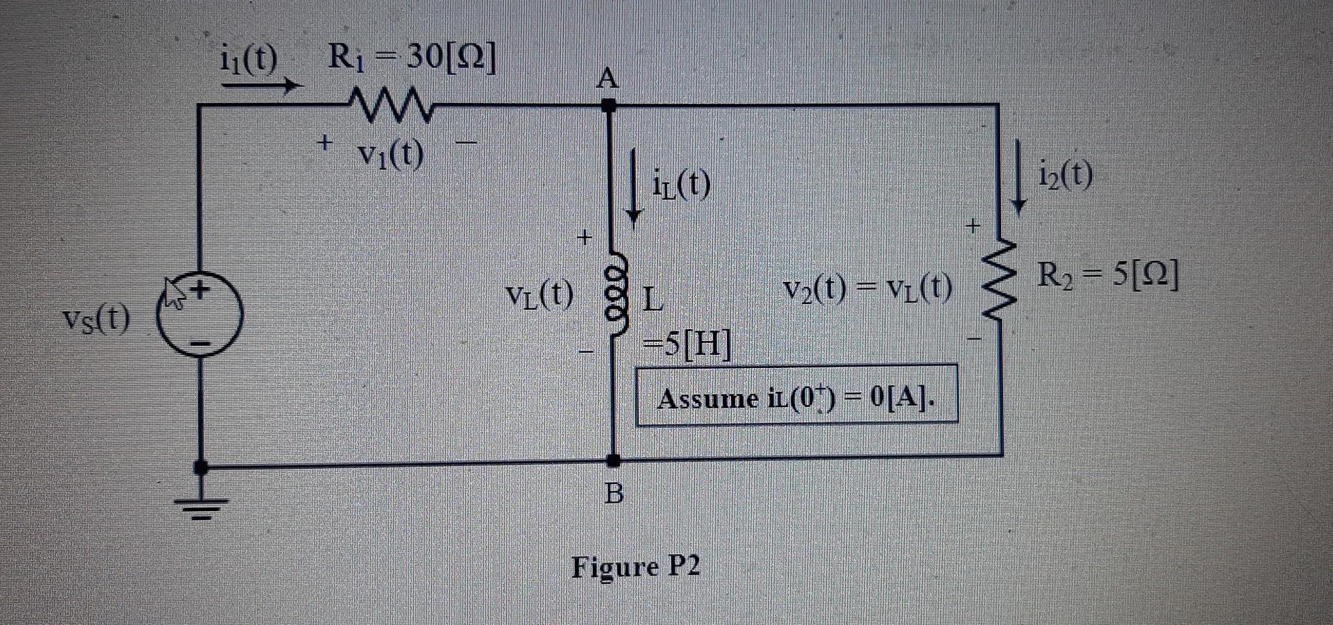 Solved 4. Referring to the RL circuit shown in figure P2 | Chegg.com