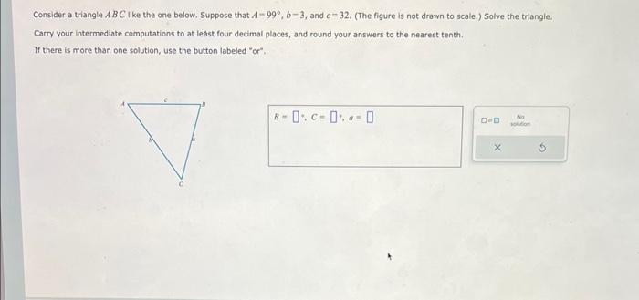 Solved Consider A Triangle ABC Like The One Below. Suppose | Chegg.com