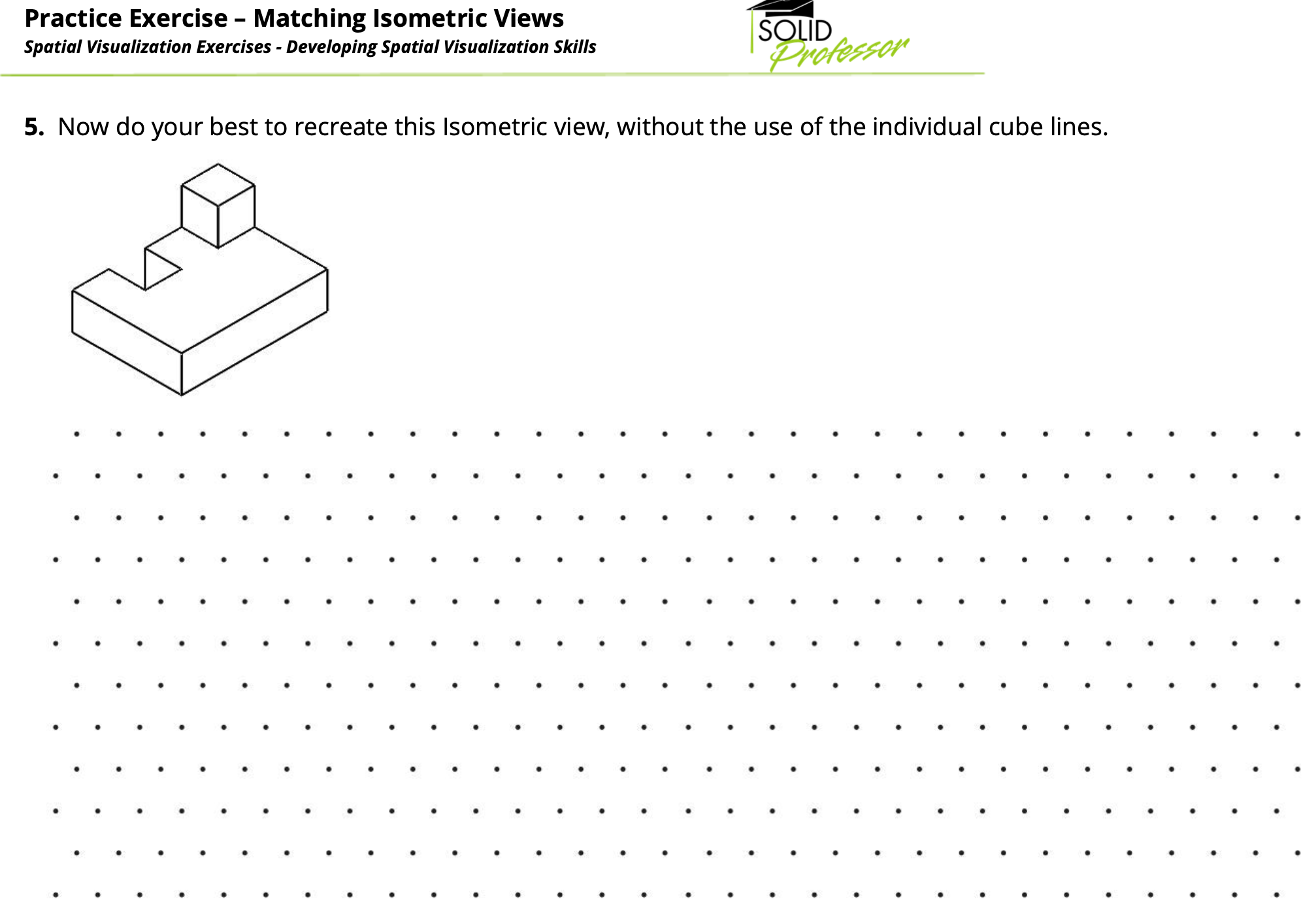 Solved Spatial Visualization Exercises - ﻿Developing Spatial | Chegg.com