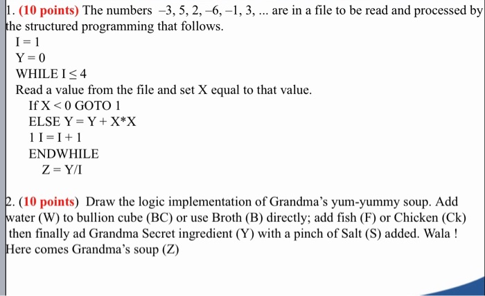 Solved 1 10 Points The Numbers 3 5 2 6 1 3 Chegg Com