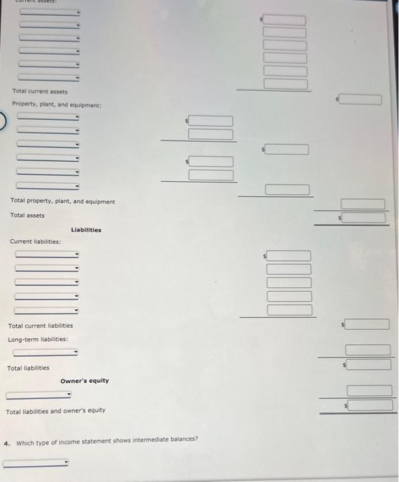 Solved Multiple-step income statement and balance sheet The | Chegg.com