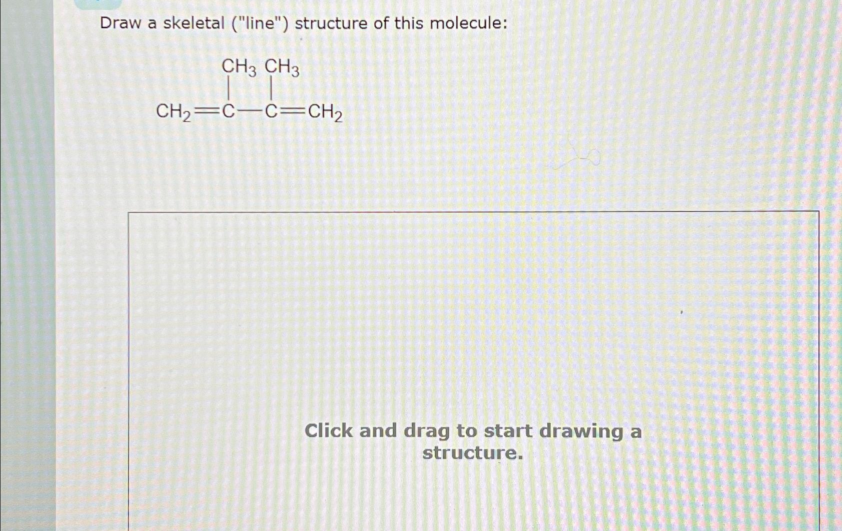 Solved Draw a skeletal ("line") ﻿structure of this | Chegg.com
