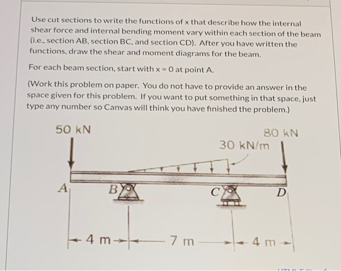 Solved Use cut sections to write the functions of x that | Chegg.com