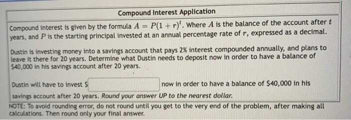 Solved Simple Interest Application Simple interest is given | Chegg.com