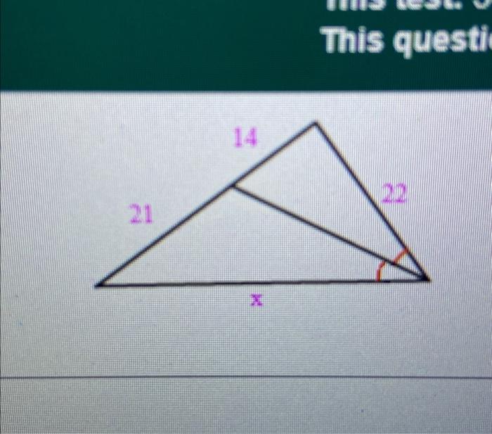 Solved solve for x | Chegg.com