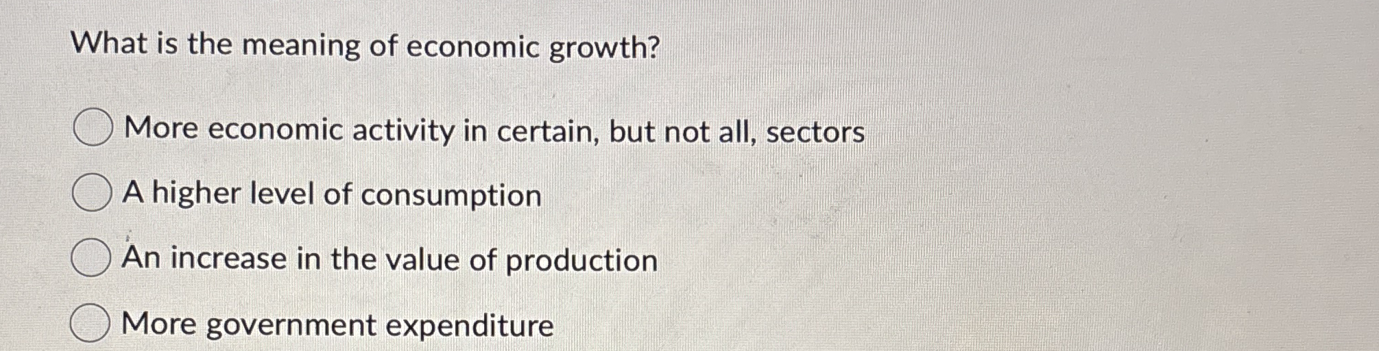 Solved What is the meaning of economic growth?More economic | Chegg.com