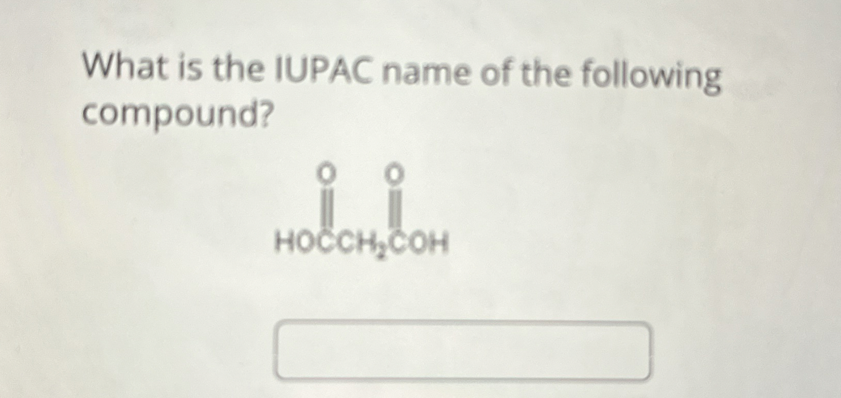 Solved What Is The Iupac Name Of The Following Compound Chegg Com